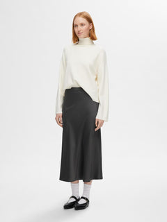 Lena Hw Midi Skirt - Volcanic Ash