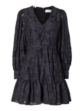Calli-Sadie Ls Short V-Neck Dress Ff - Dark Sapphire