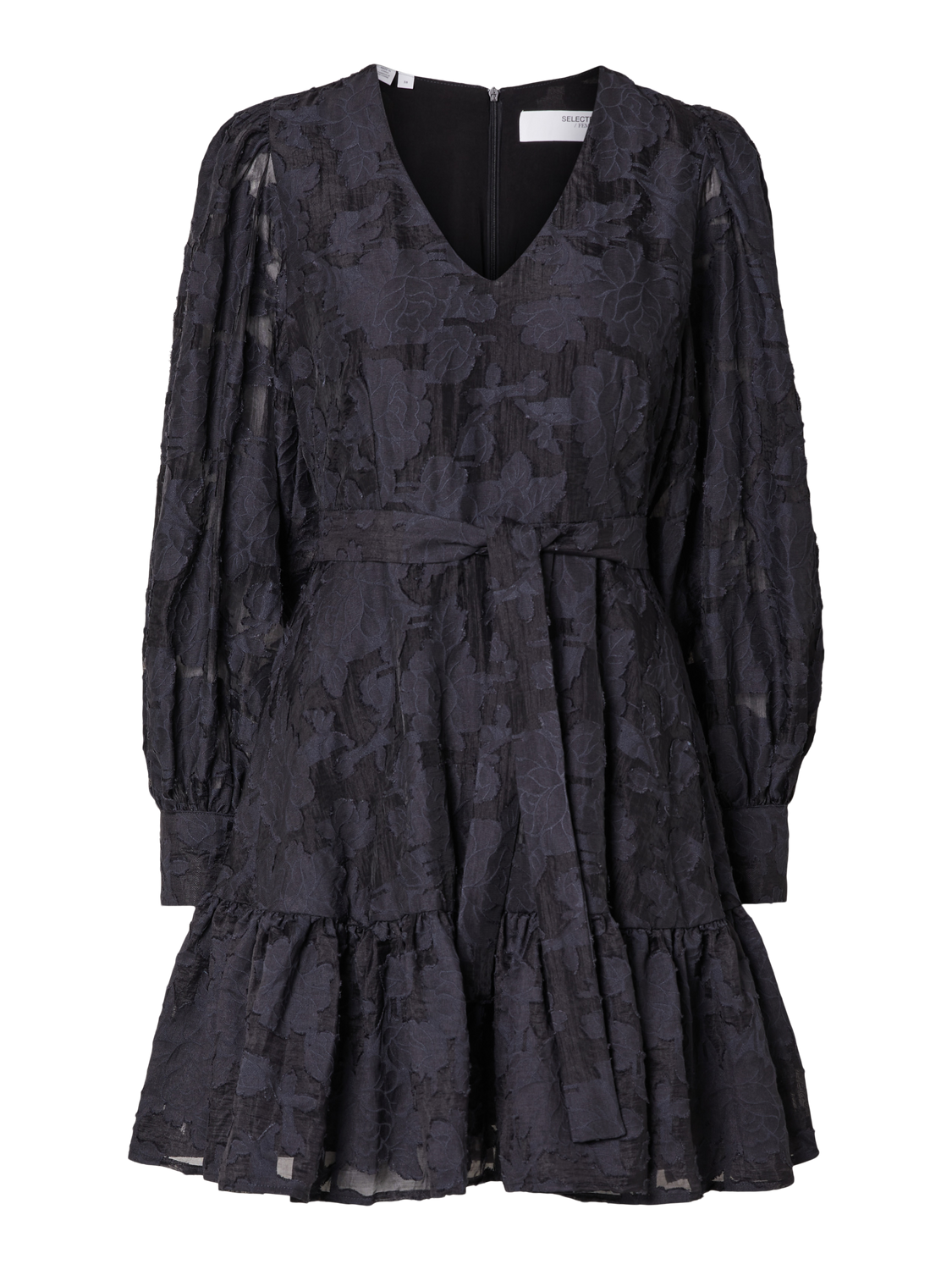 Calli-Sadie Ls Short V-Neck Dress Ff - Dark Sapphire