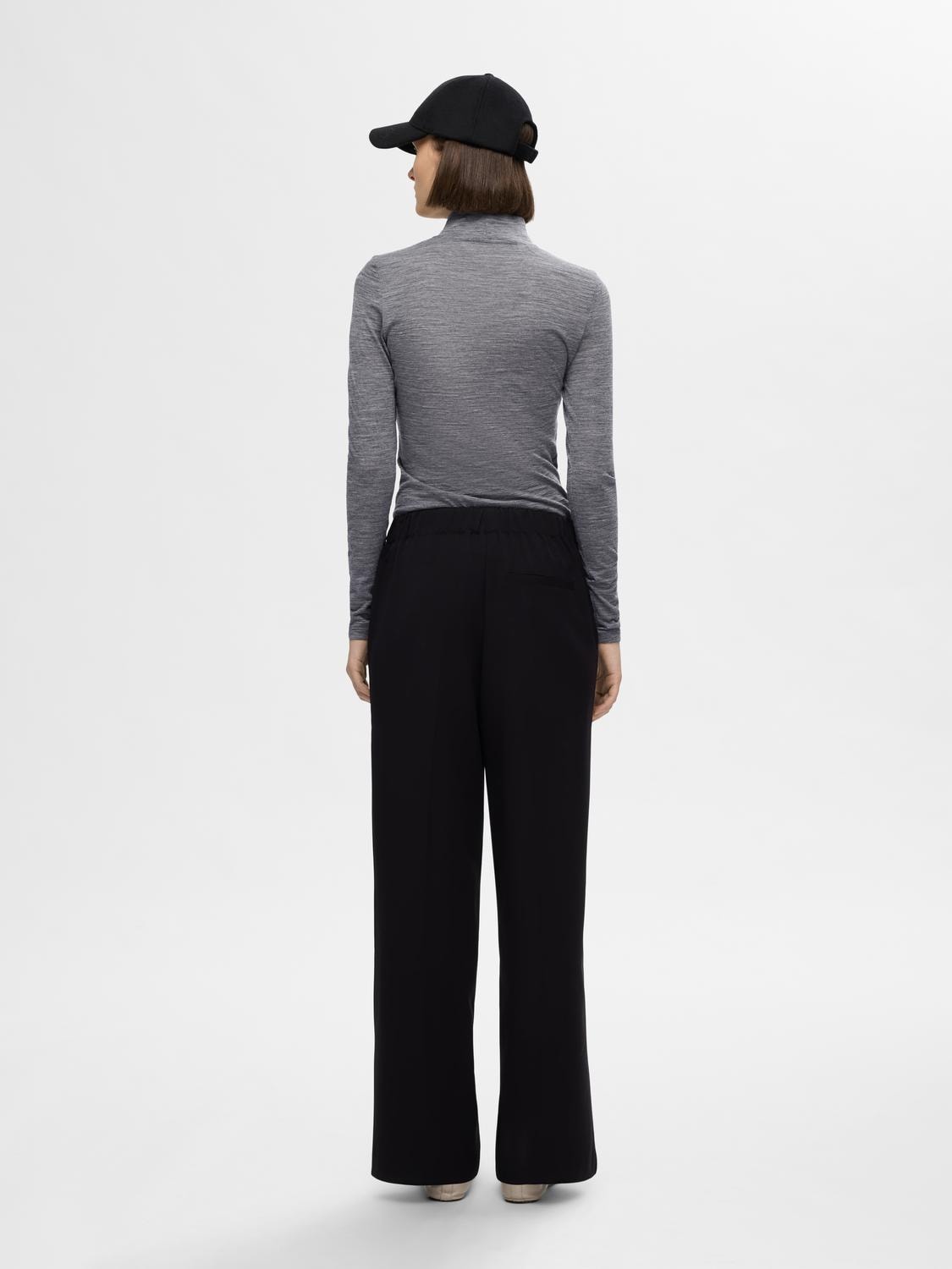 Wola Ls High Neck - Steel Gray Melange