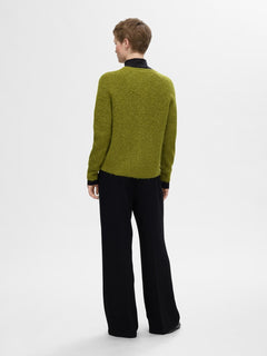 Lulu Ls Knit Short Cardigan - Cardamom Seed Melange