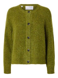 Lulu Ls Knit Short Cardigan - Cardamom Seed Melange