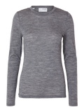 Wola Ls O-Neck - Steel Gray Melange