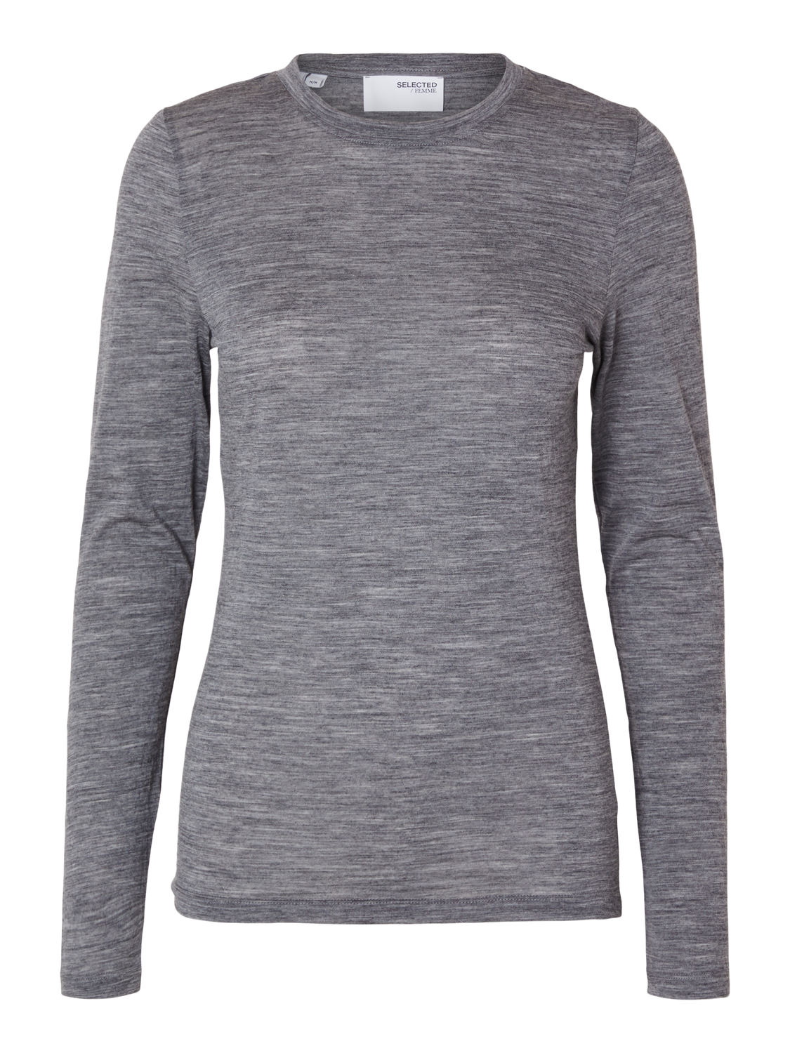 Wola Ls O-Neck - Steel Gray Melange
