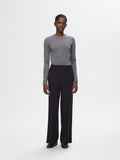 Wola Ls O-Neck - Steel Gray Melange