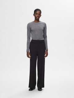 Wola Ls O-Neck - Steel Gray Melange