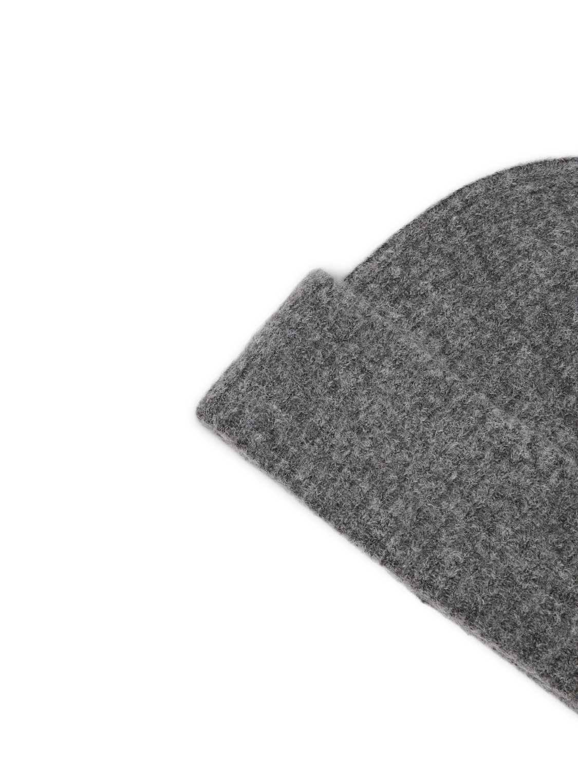 Maline stickad mössa – Medium Grey Melange