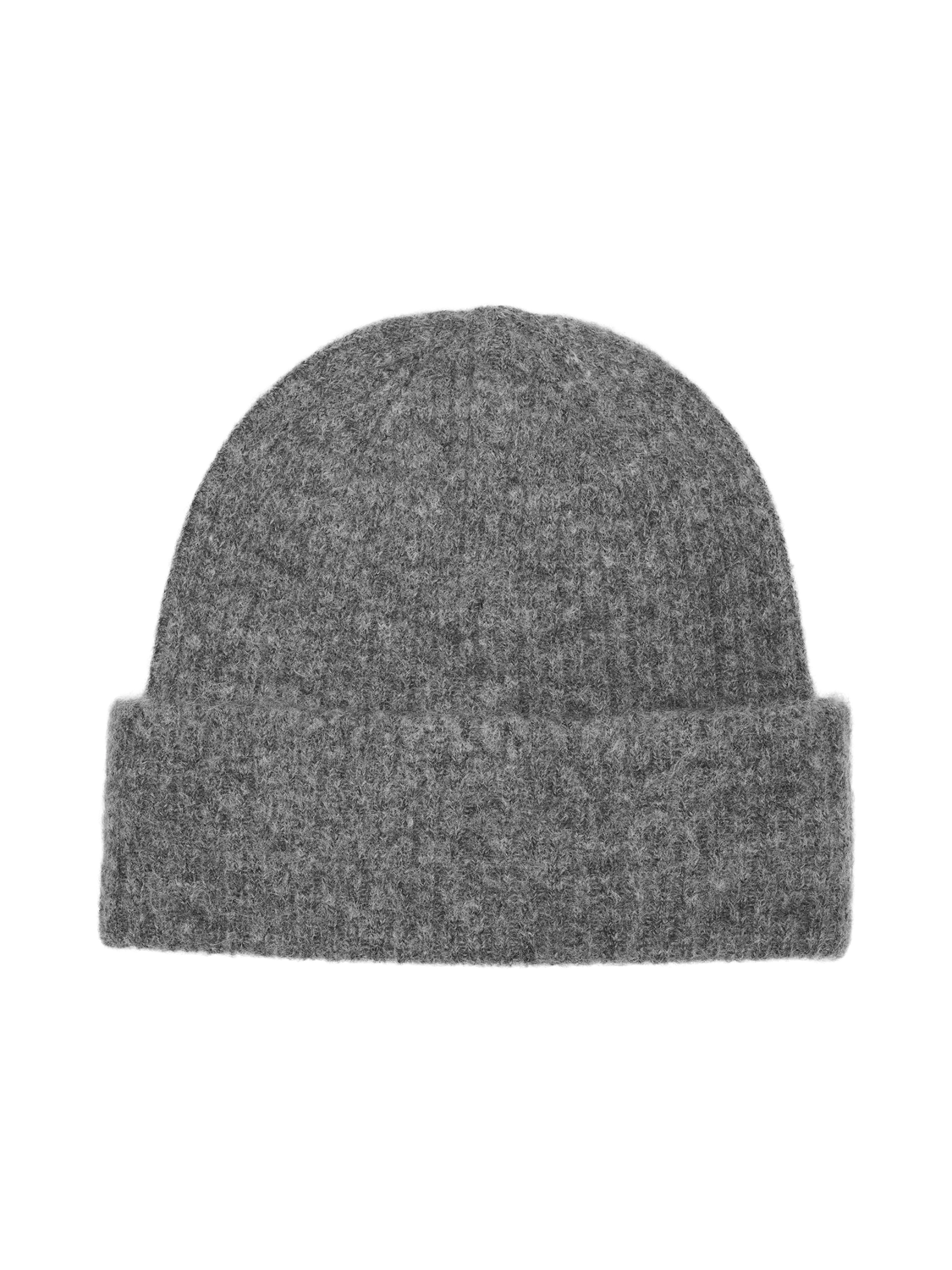 Maline stickad mössa – Medium Grey Melange