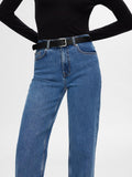 Alice Hw Wide Long Wing Jeans - Medium Blue Denim