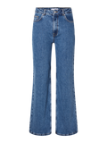 Alice Hw Wide Long Wing Jeans - Medium Blue Denim