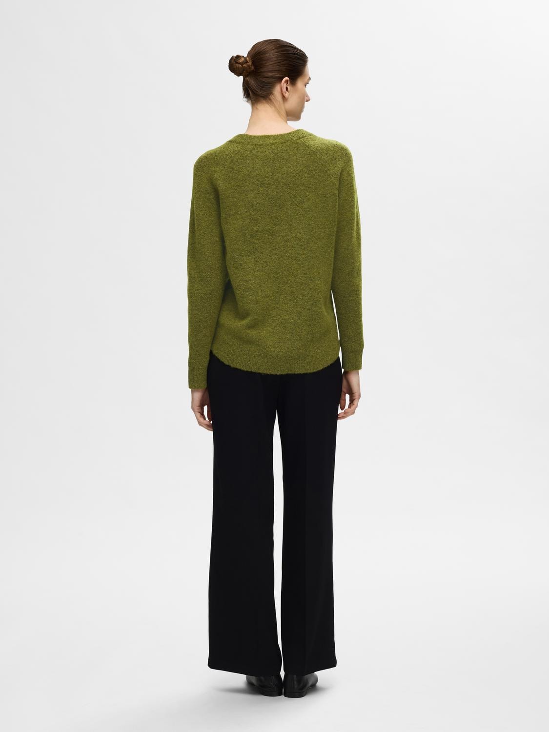 Lulu Ls Knit O-Neck - Cardamom Seed Melange