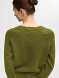 Lulu Ls Knit O-Neck - Cardamom Seed Melange