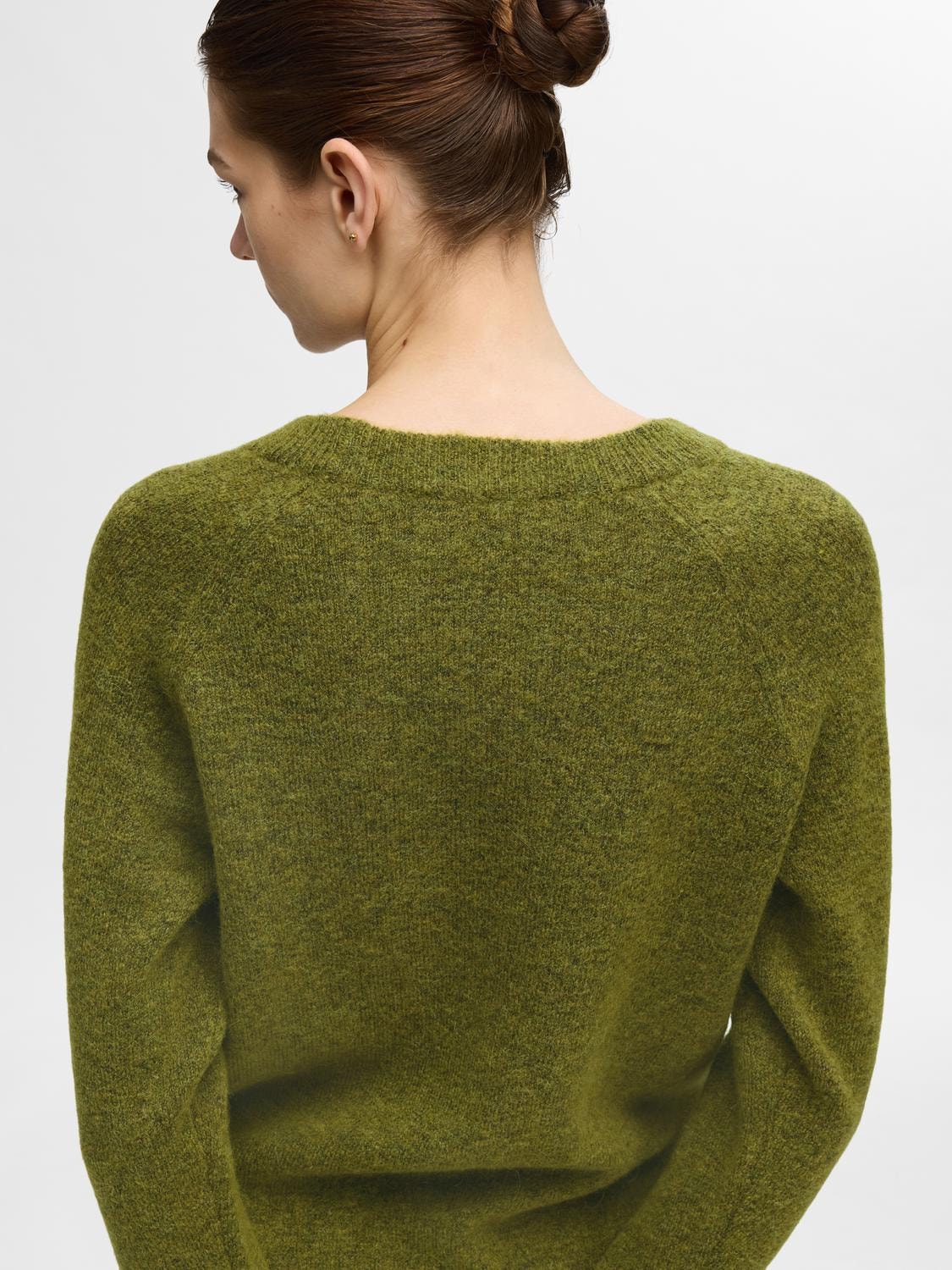 Lulu Ls Knit O-Neck - Cardamom Seed Melange