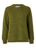 Lulu Ls Knit O-Neck - Cardamom Seed Melange