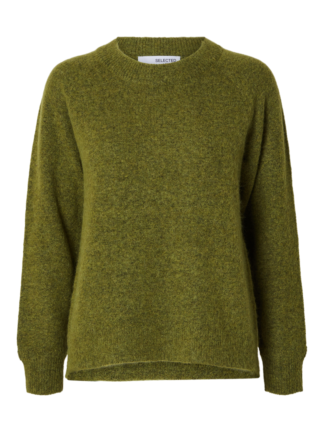 Lulu Ls Knit O-Neck - Cardamom Seed Melange