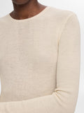 Naja Ls Knit O-Neck - Birch