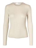 Naja Ls Knit O-Neck - Birch