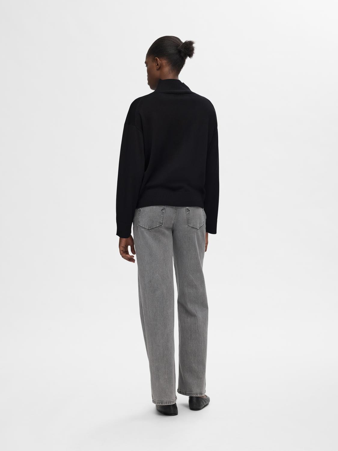 Hella Ls Knit High Neck - Black