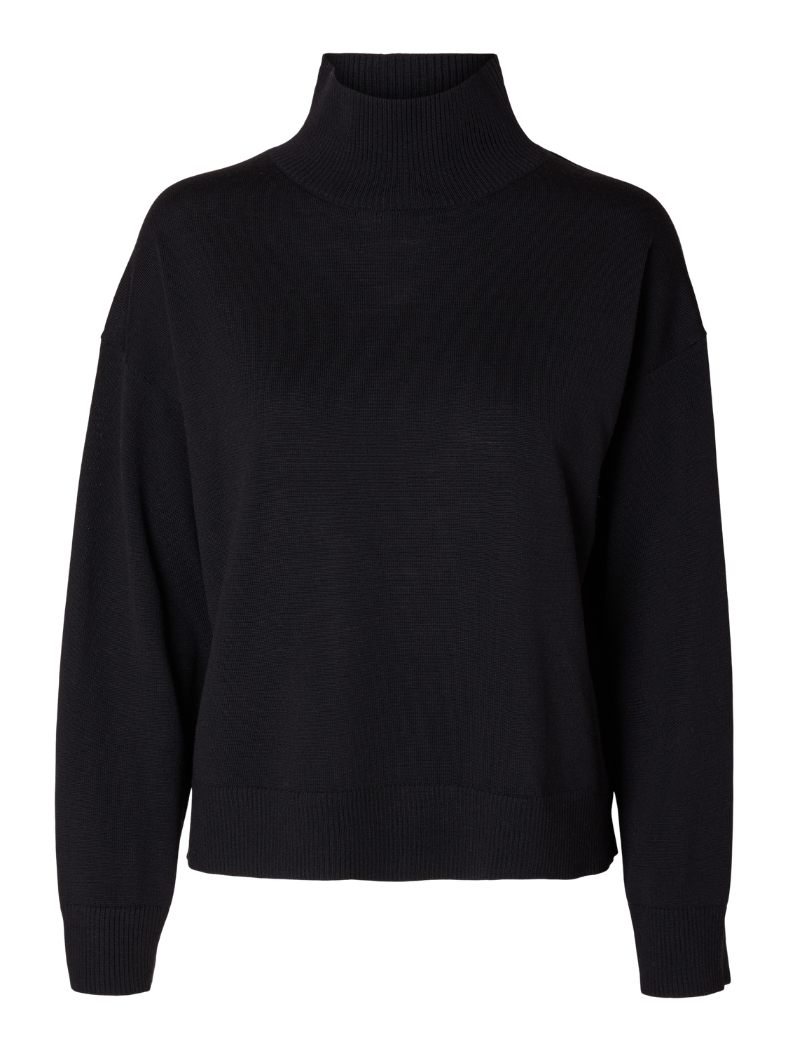 Hella Ls Knit High Neck - Black