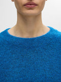 Lulu Ls Knit O-Neck - Super Sonic Melange