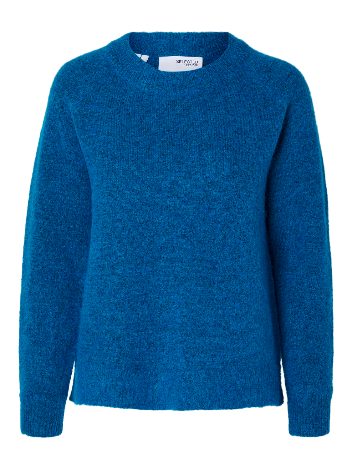 Lulu Ls Knit O-Neck - Super Sonic Melange