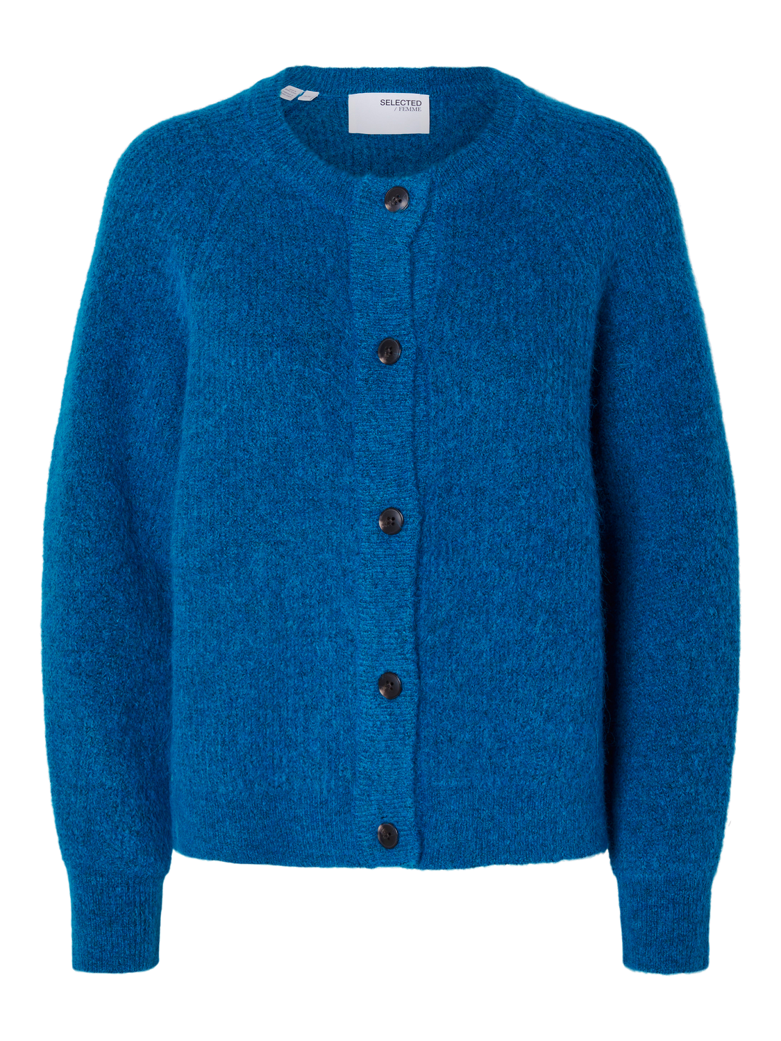Lulu Ls Knit Short Cardigan - Super Sonic Melange
