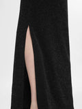 Marwa Ls Deep Back Ankle Dress - Black