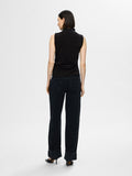 Marwa Sl High Neck Top - Black