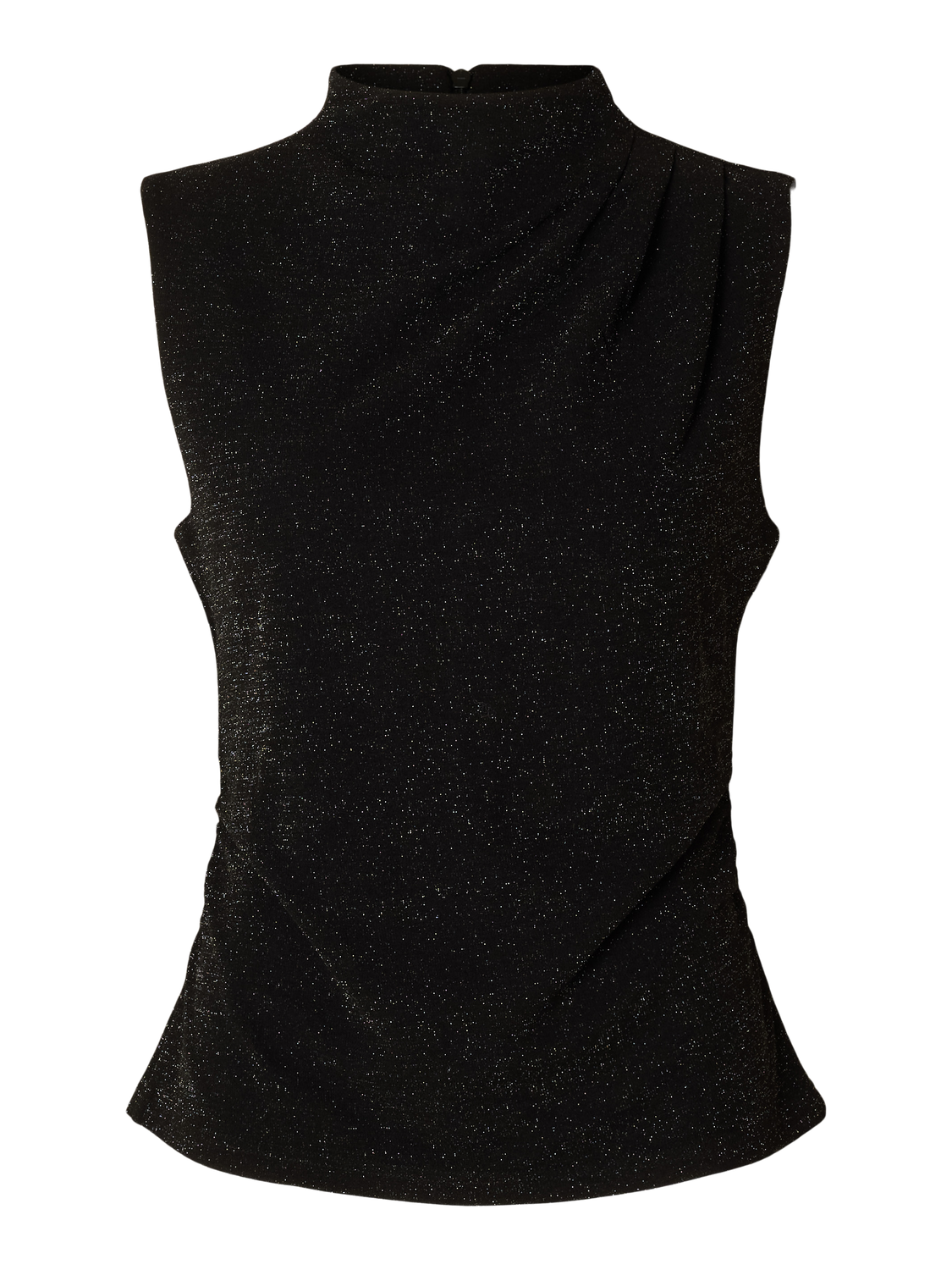 Marwa Sl High Neck Top - Black