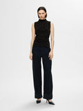 Marwa Sl High Neck Top - Black