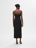 Adara Ankle Bustier Dress - Black
