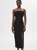 Adara Ankle Bustier Dress - Black