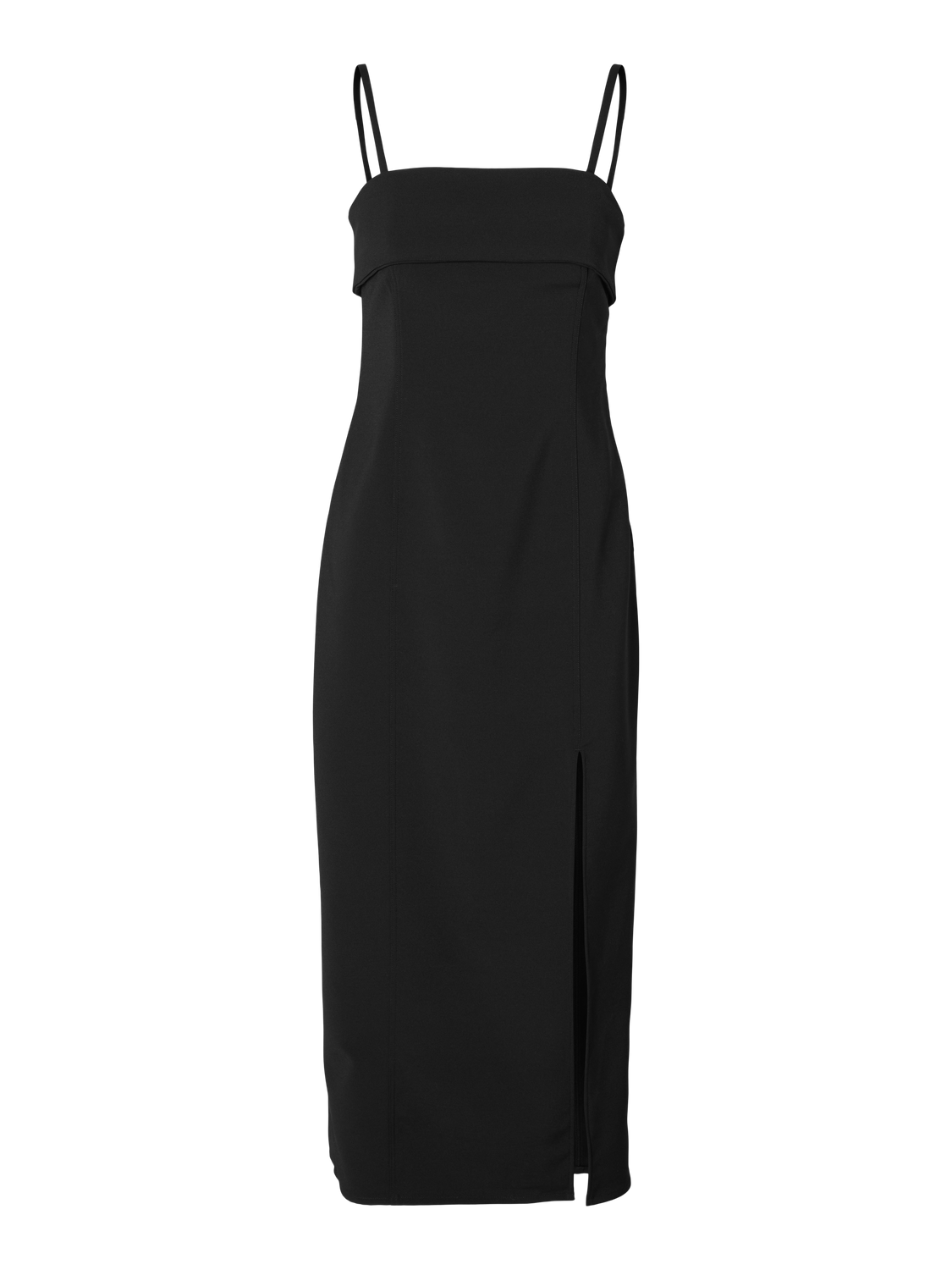 Adara Ankle Bustier Dress - Black
