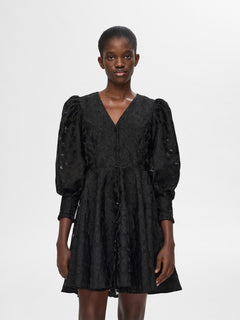 Pandora Ls Short Shirt Dress - Black