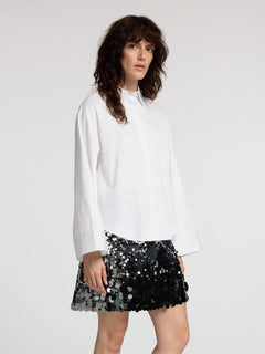 Jody Ls Pearl Button Shirt - Bright White