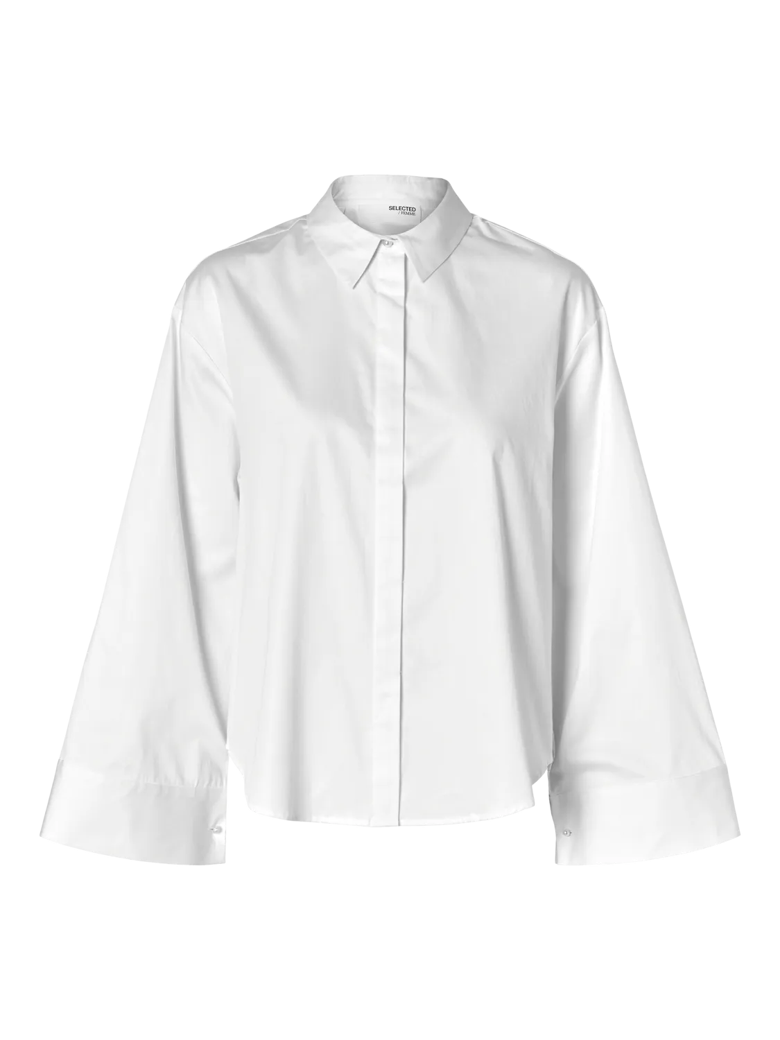 Jody Ls Pearl Button Shirt - Bright White