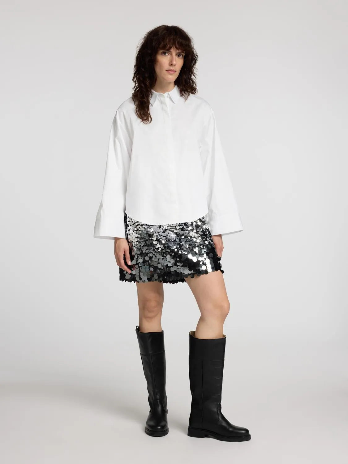 Jody Ls Pearl Button Shirt - Bright White