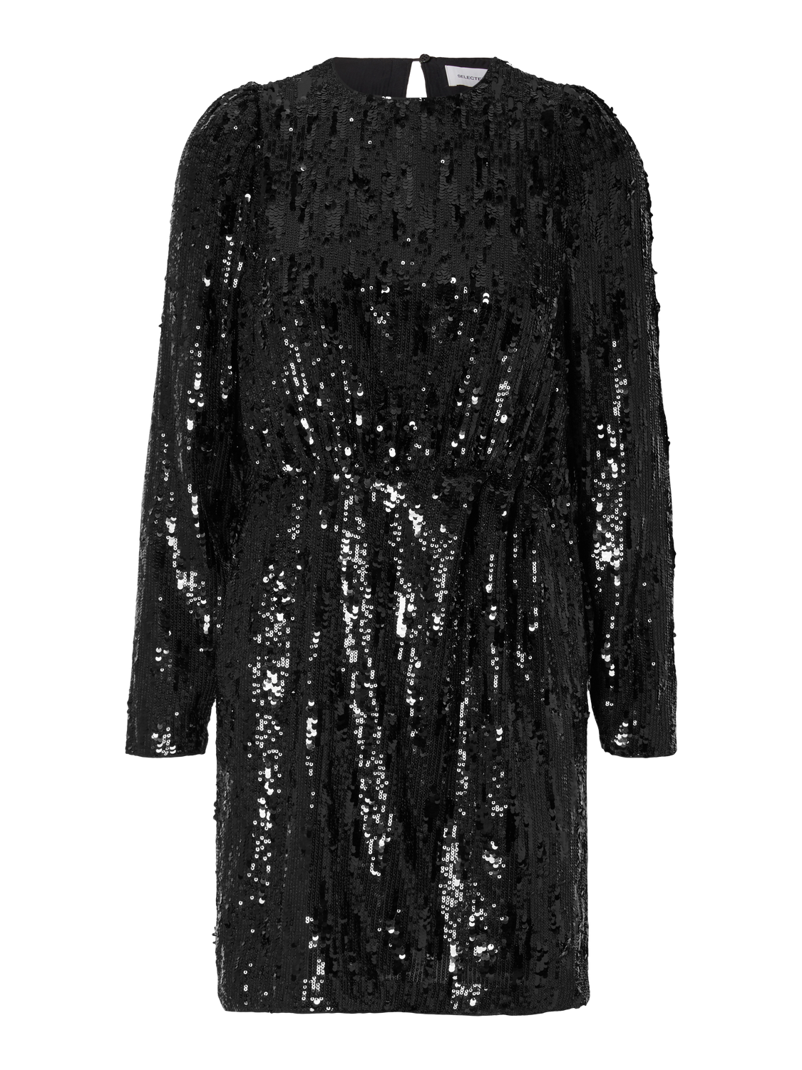 Ari-Colyn Ls Short Sequins Dress - Svart