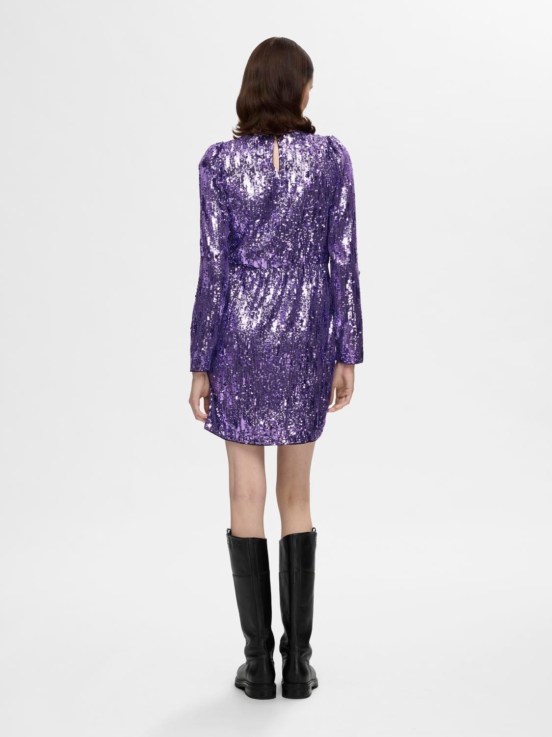 Ari-Colyn Ls Short Sequins Dress - Liberty