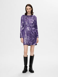 Ari-Colyn Ls Short Sequins Dress - Liberty