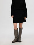 Woon Hw Short Wool Skirt - Black