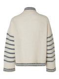 Ras Stripe Ls Knit Cardigan Ex - Birch Stripes / Lgm