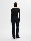 Naja Ls Knit O-Neck - Black