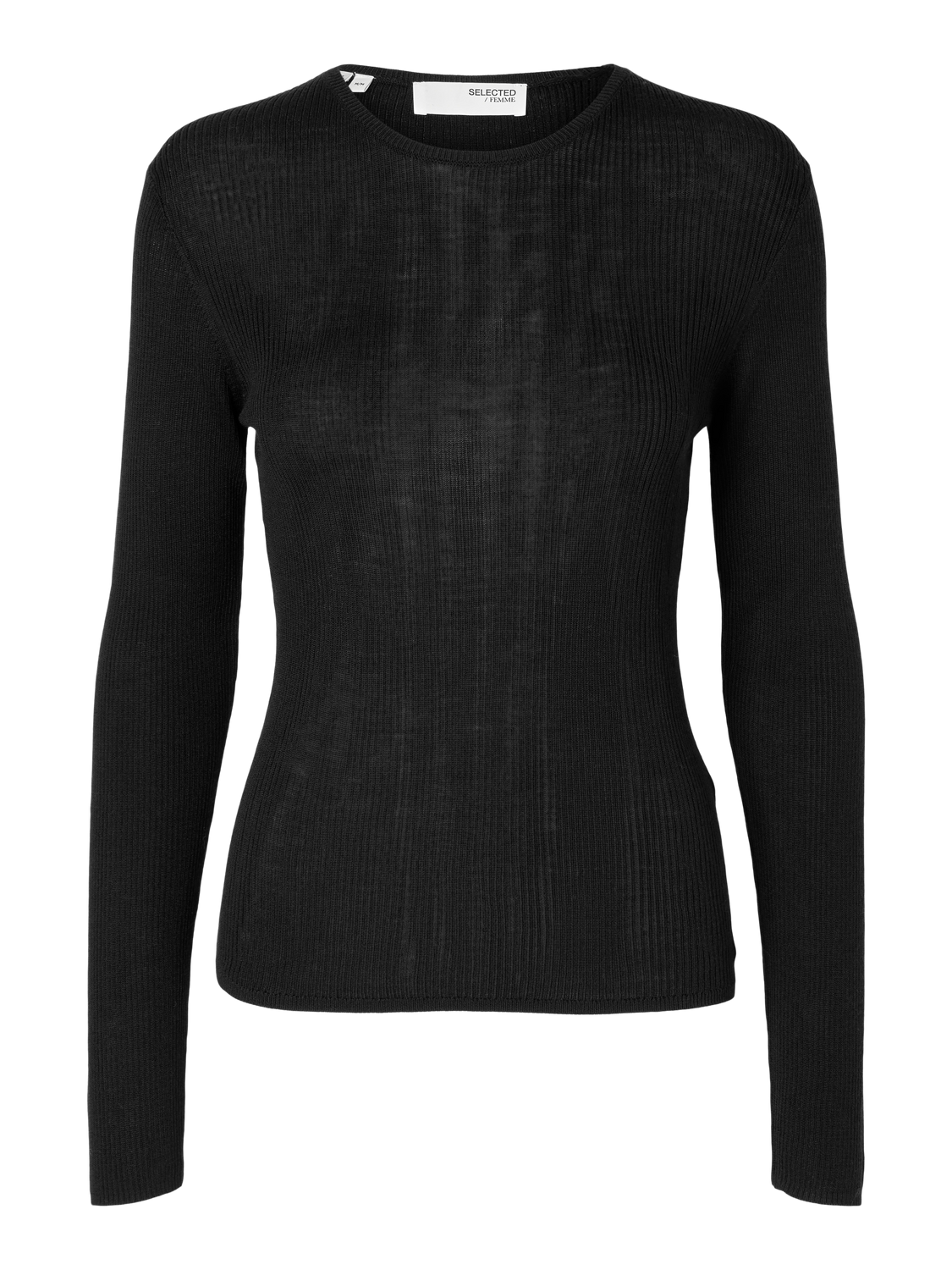 Naja Ls Knit O-Neck - Black
