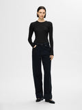 Naja Ls Knit O-Neck - Black