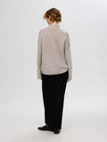 Cille Cashmere Blend High Neck - Irish Cream Melange