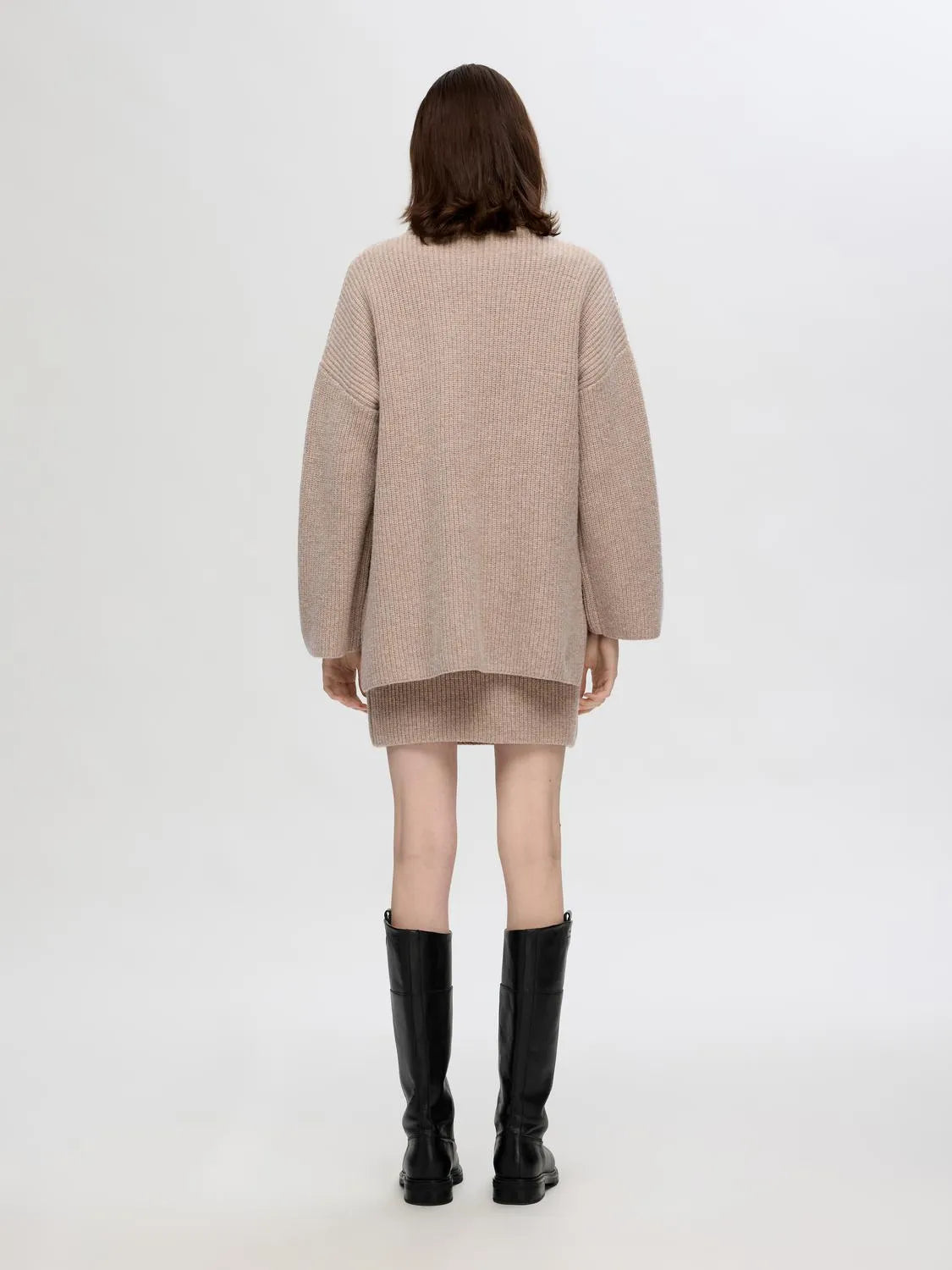 Mary Ls Long Knit Roll Neck - Irish Cream