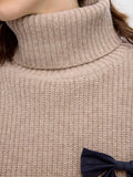 Mary Ls Long Knit Roll Neck - Irish Cream