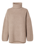 Mary Ls Long Knit Roll Neck - Irish Cream