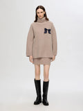 Mary Ls Long Knit Roll Neck - Irish Cream